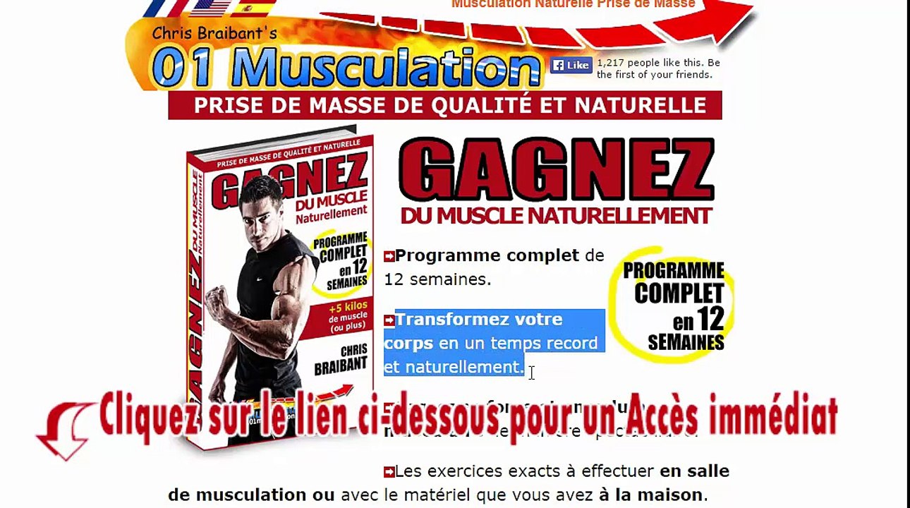 Gagnez Du Muscle Naturellement pdf Chris Braibant programme Musculation Naturelle avis livre