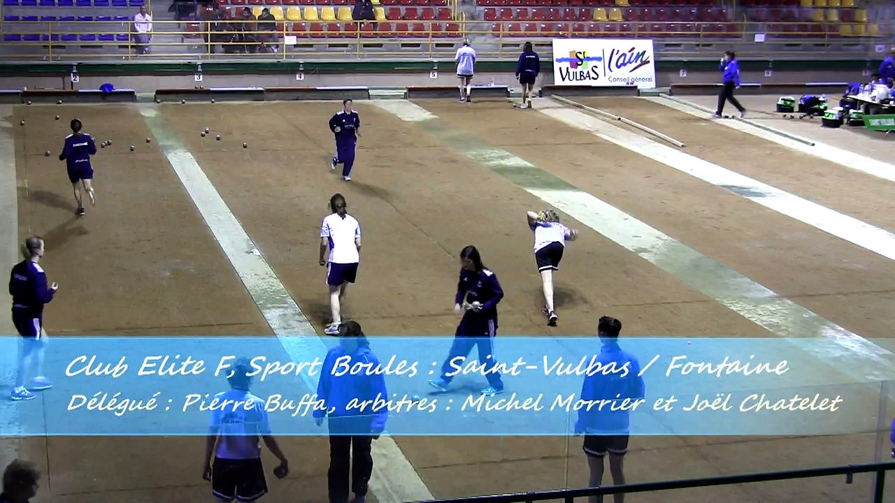 Quatrième tour, jeu traditionnel, Saint-Vulbas contre Fontaine, Sport Boules, J8 Elite Féminine, Saison 2014 /2015