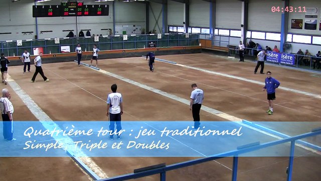 Quatrième tour, jeu traditionnel, Fontaine contre Saint-Vulbas, Club Elite J12, Sport Boules, saison 2014 / 2015