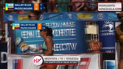 Voleibol de Playa Final Feme - Argentina Vs Venezuela