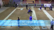 Troisième tour, tir rapide en double, Saint-Vulbas contre Fontaine, Sport Boules, J8 Elite Féminine, Saison 2014 /2015