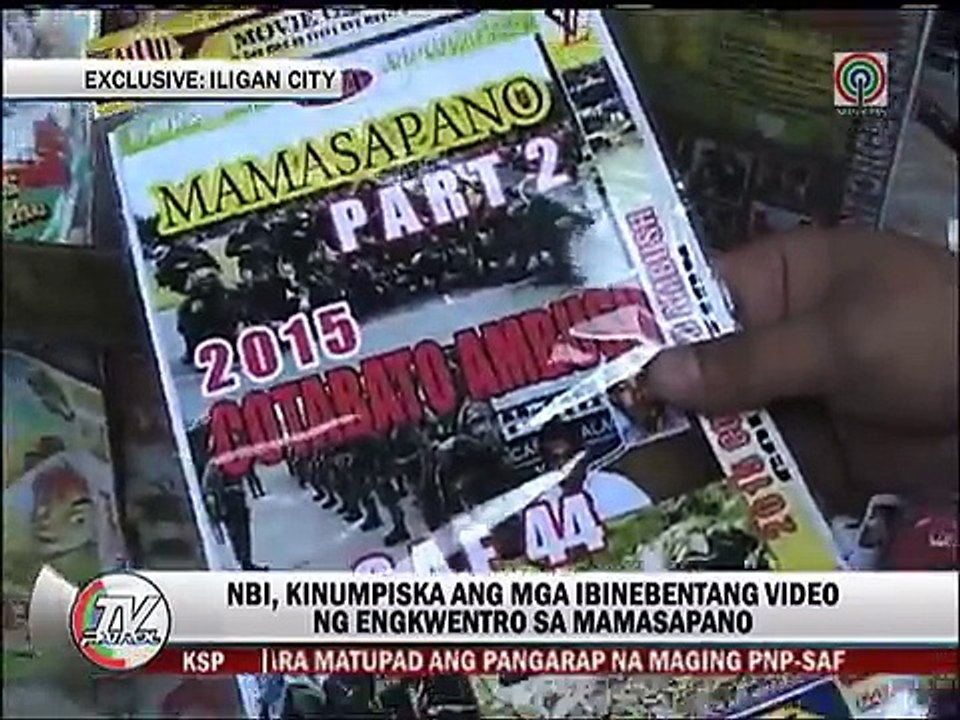 DVD copies ng 'Mamasapano video', kumpiskado