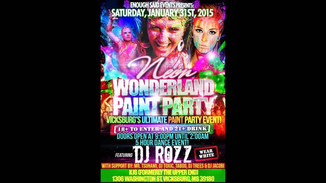 Enough Said Events - Highlights of Neon Wonderland Paint Party