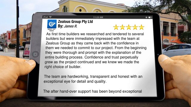 Zealous Group Pty Ltd Brighton Remarkable 5 Star Review by James &.