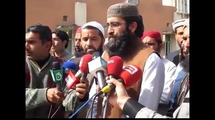 islamabad: mufti tanveer alam mazhar siddiqui ki shahadat ke bad press confrenece kar rahe he
