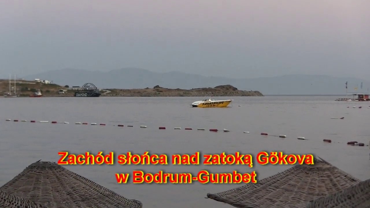 Zachód słońca na zatoką Gökova, Gümbet , TURCJA 22 VII 2014 r.