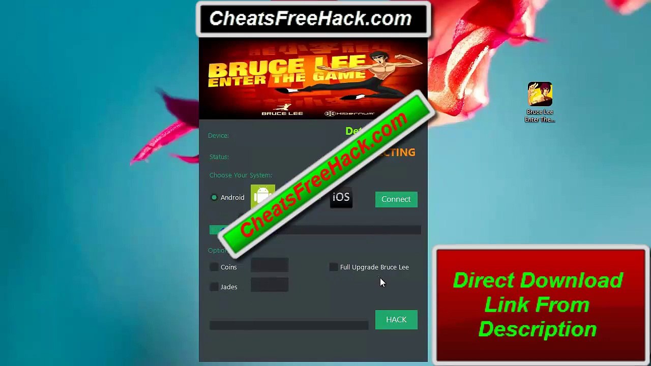 Bruce Lee Enter The Game Hack Coins Gems Cheat Tool Free Download 2015