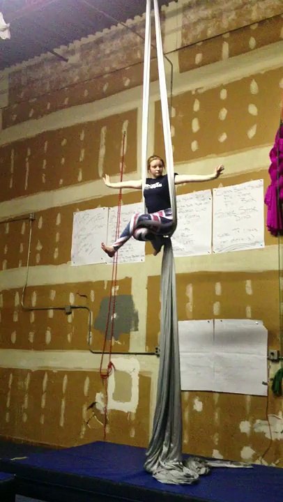 Aerial Silks routine to the Avengers theme!!