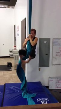 Aerial Silks-Pencil drop