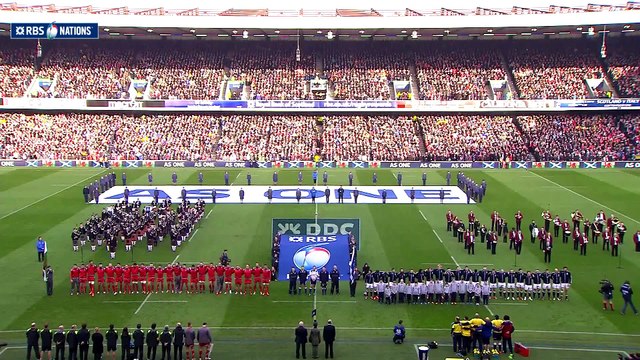 Scottish National Anthem, Scotland v Wales, 15th Feb 2015