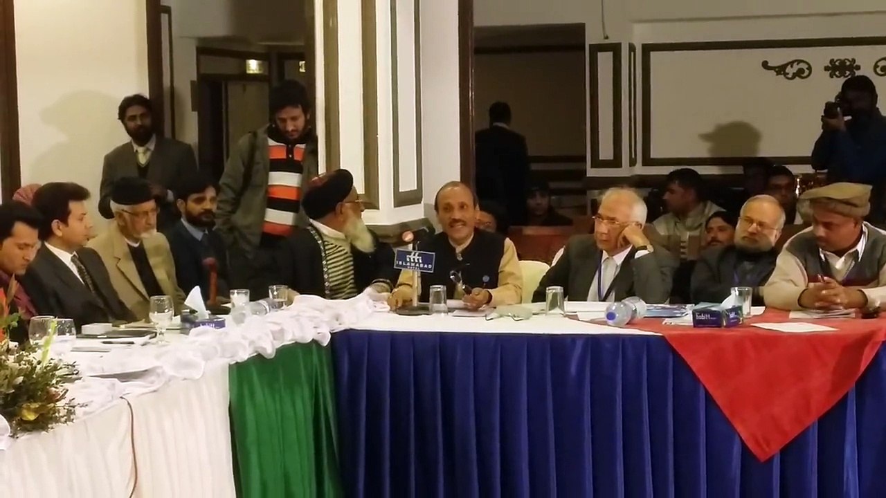 World Chairman Ambassador Dr. Muhammad Shahid Amin Khan Address at All Parties Conference here at Islamabad