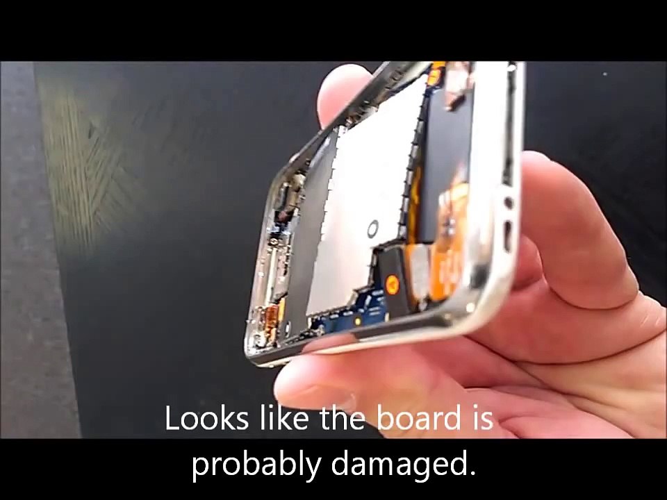 Une batterie d'iPhone prête à exploser