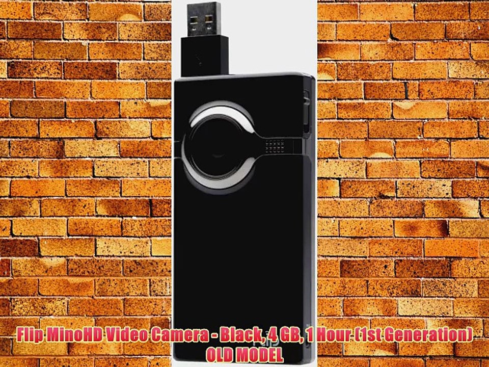 Flip MinoHD Video Camera - Black 4 GB 1 Hour (1st Generation) OLD MODEL