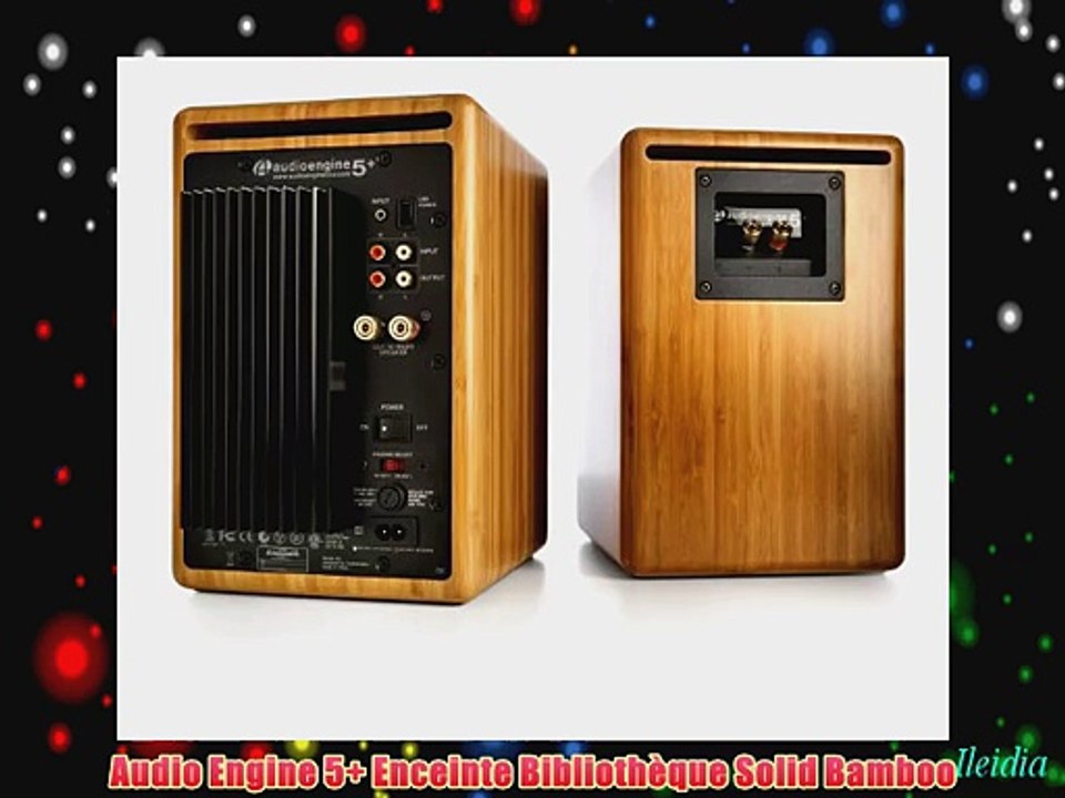 Audio Engine 5  Enceinte Biblioth?que Solid Bamboo
