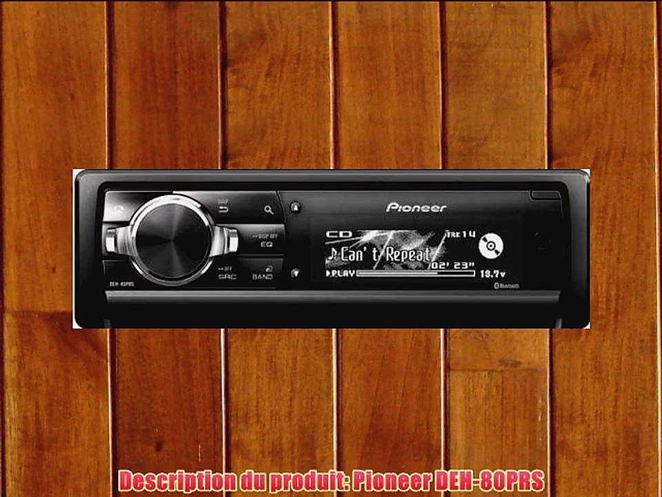 Pioneer DEH-80PRS Autoradio CD/DVD Noir