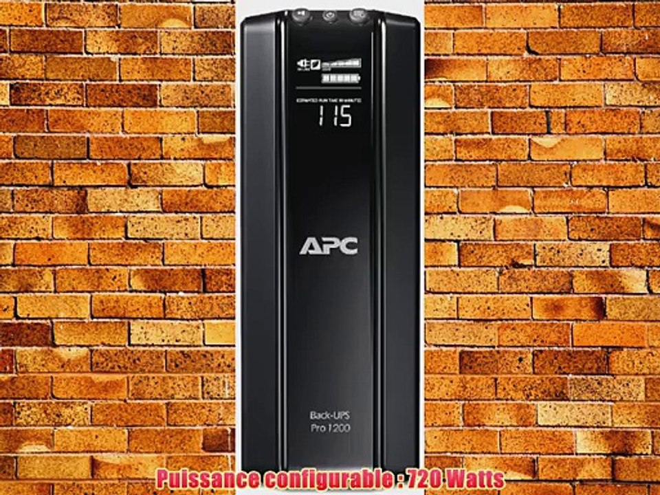 APC Onduleur Back UPS Pro 1200 VA / 720 Watts 10 Prises IEC