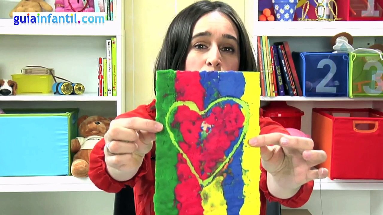 Tarjeta de plastilina para el Día del Padre para niños de 3 a 5 años