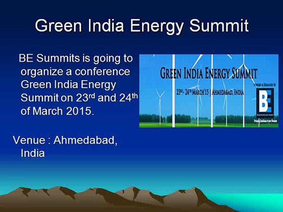 Green India Energy Summit