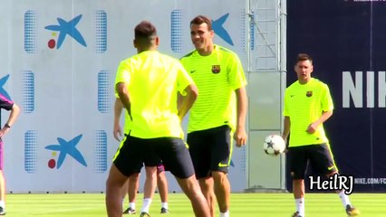 Neymar Jr Panna in Barcelona Training Session
