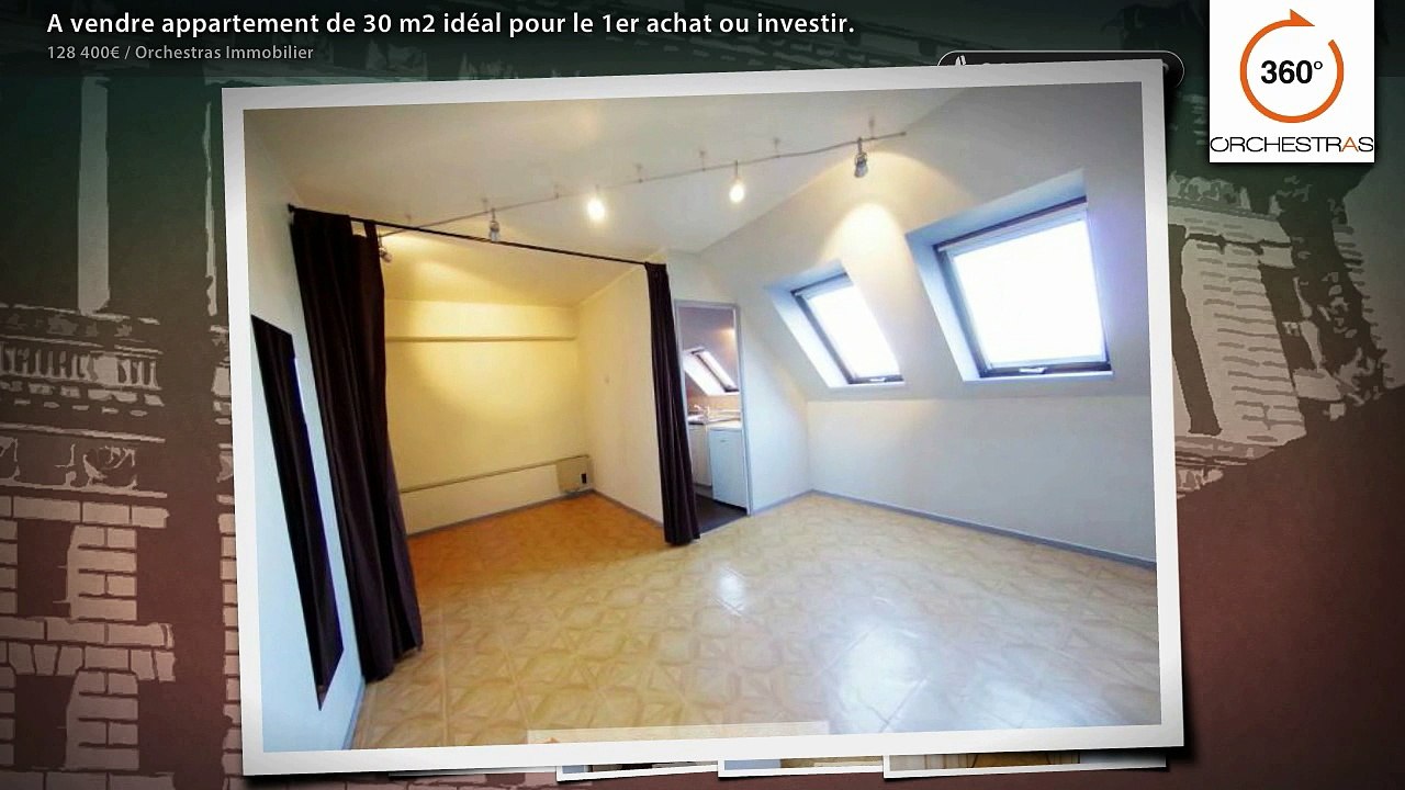 A vendre appartement de 30 m2 idéal pour le 1er achat ou investir.