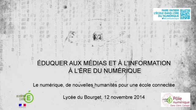 Journée des cadres 2014 – 05. Éduquer aux médias et à l'information à l'ère du numérique