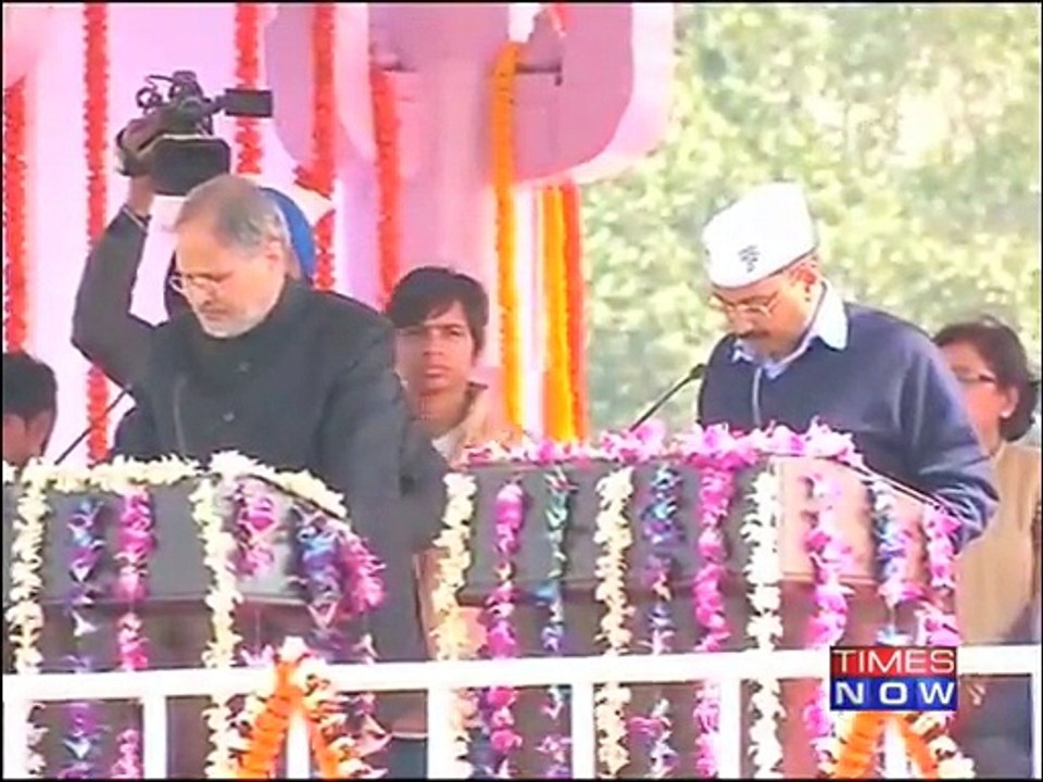 Arvind Kejriwal Takes oath as 8th Chief Minister of Delhi