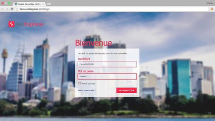 Démonstration de l'interface web de NetExplorer