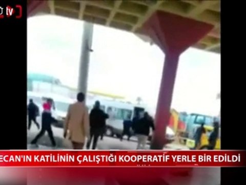 Özgecan'ın katilinin çalıştığı kooperatif yerle bir edildi