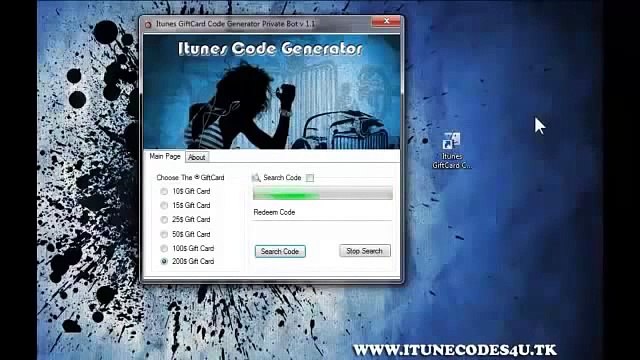ITUNES GIFT CARD GENERATOR 2014 FREE No SURVEY NO UPDATE NO PASS