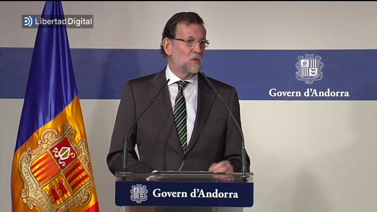 Rajoy, en Andorra: "No he venido aquí a hablar de Pujol"