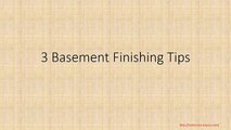 Eco Stucco - Basement Finishing Ideas - 3 Basement Tips