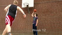 Un ado de 1m73 s'entraine à dunker pendant 6 mois... Et réussi son challenge de basket!