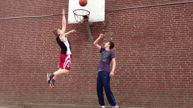 6 months of training to dunk with basketball - 5'7 White Kid