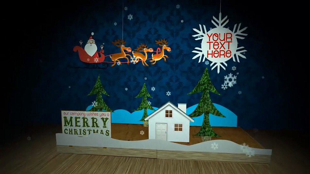 3D Christmas Book Opener Openers Holidays After Effects Templates