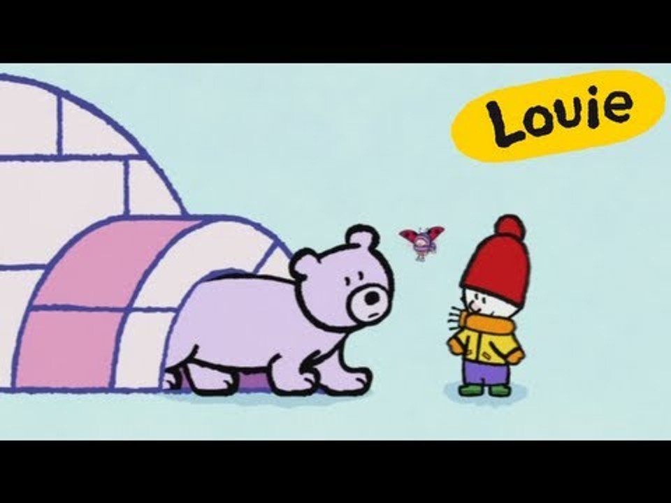 Cartoon for kids - Louie draw me an igloo HD