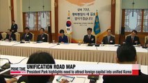 Pres. Park highlights need for int'l support for unification drive