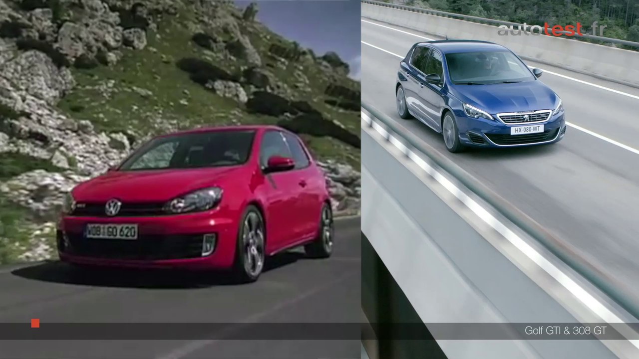 Match : La Peugeot 308 GT contre la Golf GTi