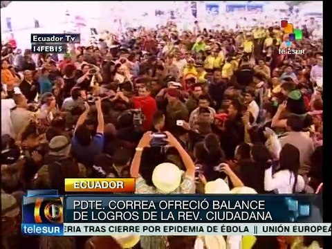Rafael Correa se solidariza con Cristina Fernández y Dilma Rousseff