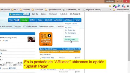 Sistema a de Afilados en ClixSense