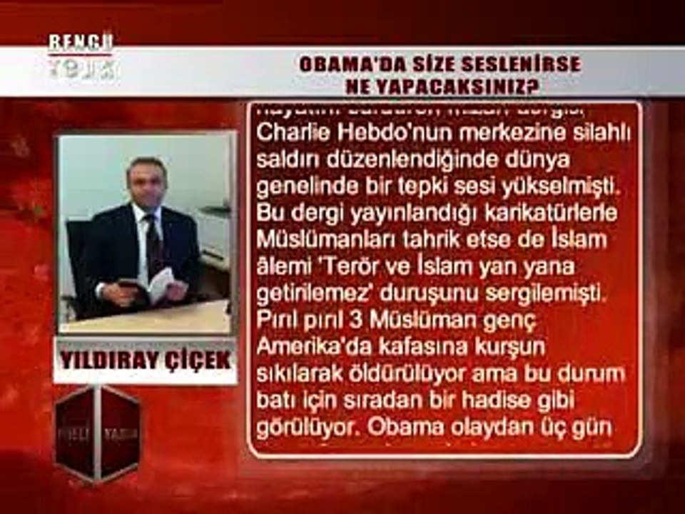 KÖŞELİ YAZILAR - YILDIRAY ÇİÇEK 16.02.2015