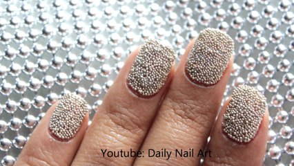 Elegant Caviar nails - Glitter nail designs