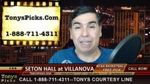 Villanova Wildcats vs. Seton Hall Pirates Free Pick Prediction NCAA College Basketball Odds Preview 2-16-2015