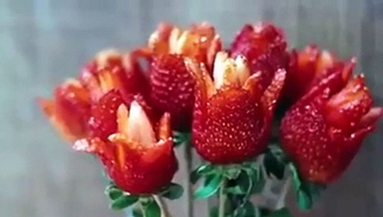 How to make a strawbbery rose