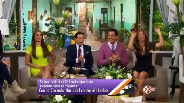 Mark Tacher y parte del elenco de QTPD en Hoy