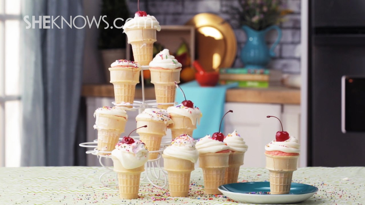 How to Make Ice Cream Cone Cupcakes
