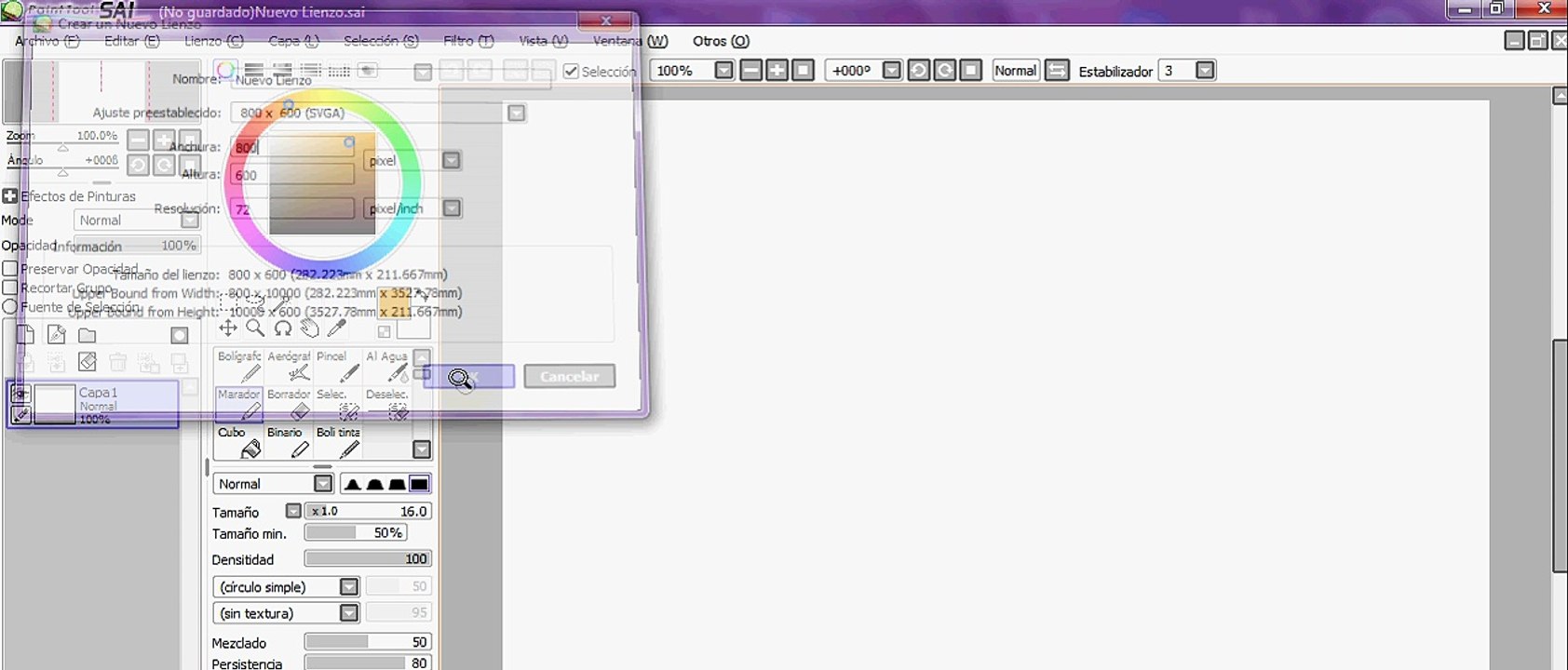 Tutorial Básico Paint Tool SAI