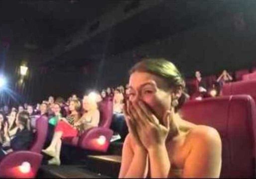 Surprise Valentine's Proposal at '50 Shades...' Screening