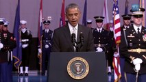 Montage - Obama sans voix pendant un discours