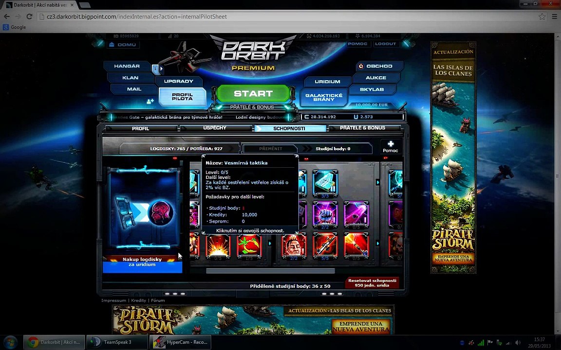 DarkOrbit Sell My 2 Accs In Cz3