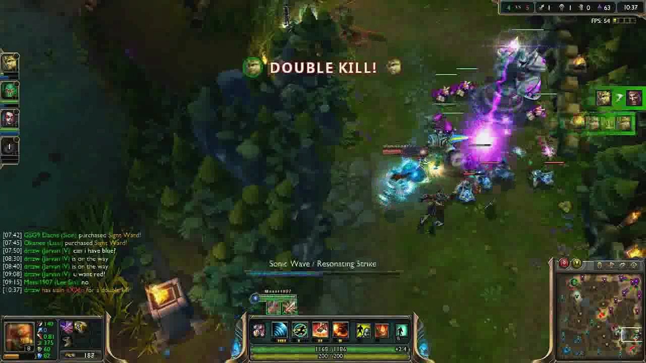 League of Legends   Lee Sin Kill Compilation 3
